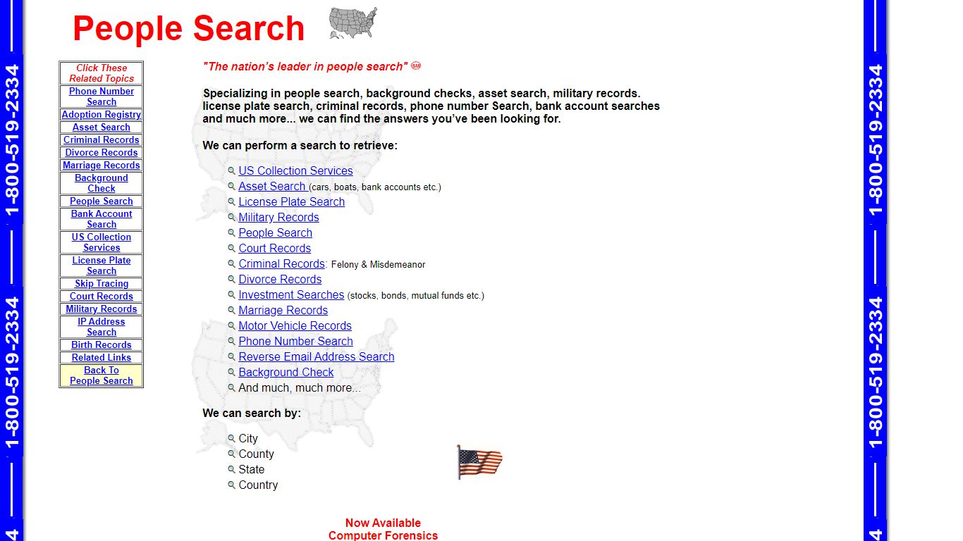 People Search - background and record search investigations